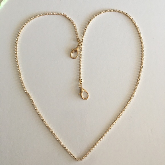 Rhinestone gold Chain mask chain - Picture 2 of 8